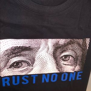Custom “TRUST NO ONE” tee